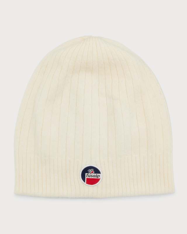 Cashmere Knit Beanie with Logo